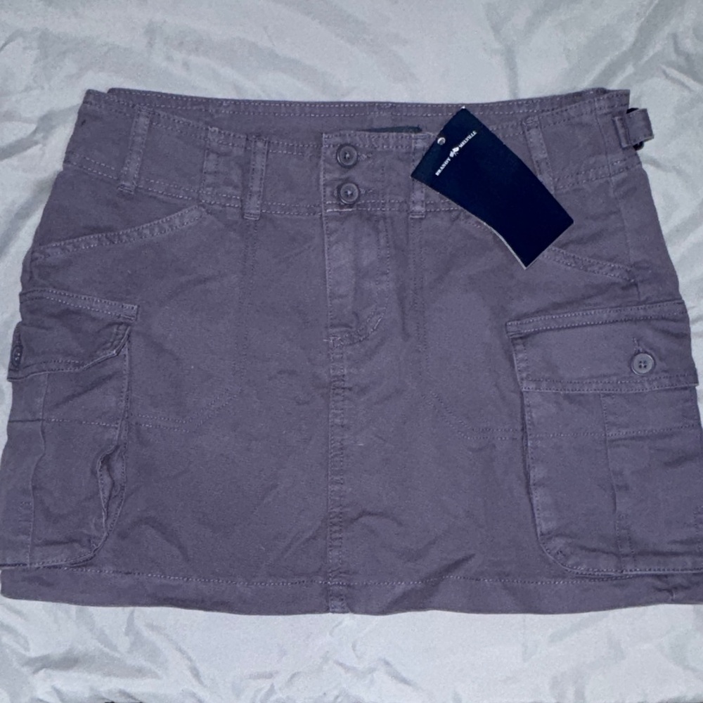 Brandy Melville Purple Cargo Buttoned Skirt